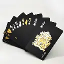 Playing Cards PVC Black Gold Silver.webp