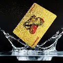 Playing Cards Plastic Gold Koi