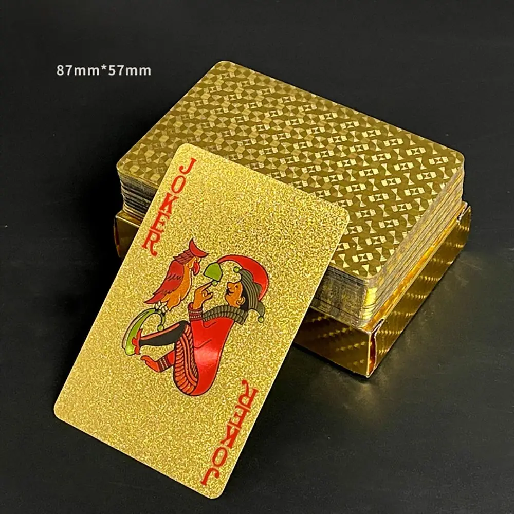 Playing Cards Plastic Gold Checker