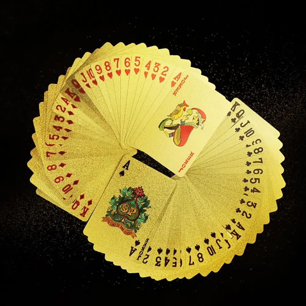 Playing Cards Plastic Gold Bamboo