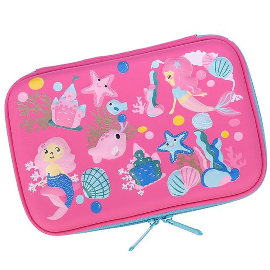 Pencil Case EVA Large - Rose Pink Mermaid 3D