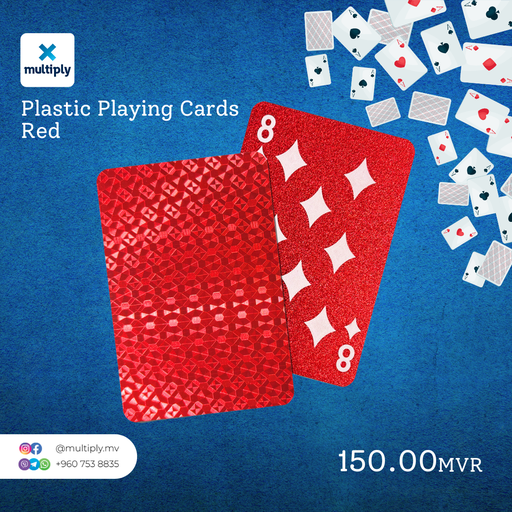 Playing Cards Plastic Red