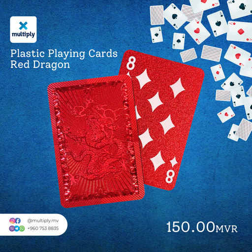 Playing Cards Plastic Red Dragon