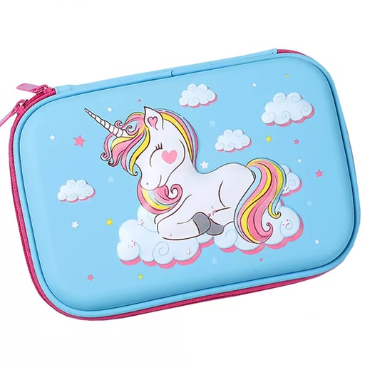 Pencil Case EVA Large - Blue Cloud Unicorn 3D